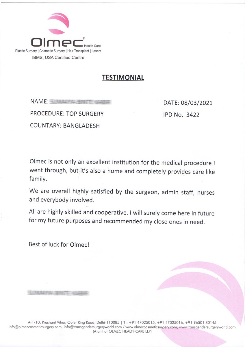 OlmecTSW's tweet photo. One of our International patient's Testimonial. https://t.co/SjoZLFnUE9