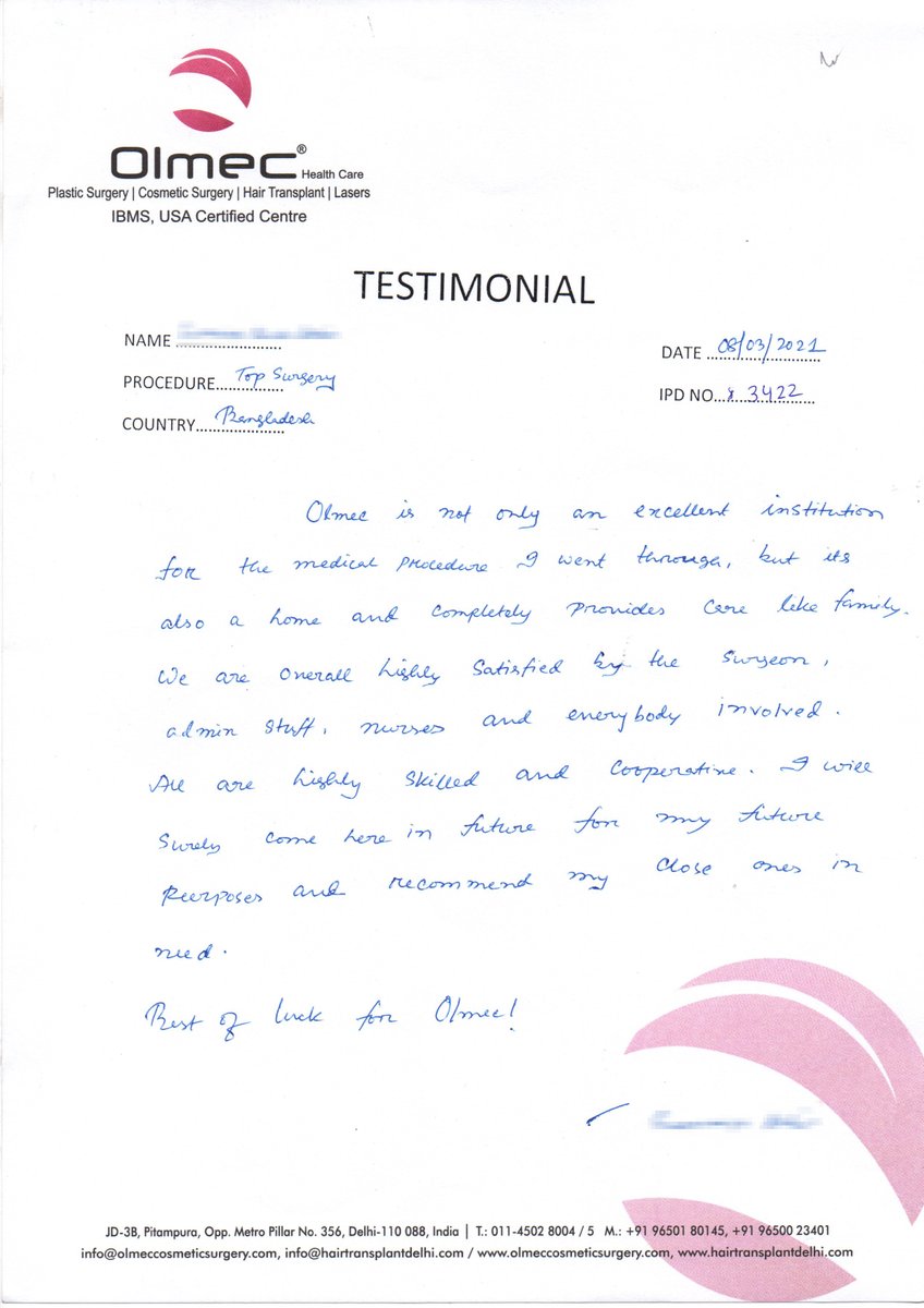 OlmecTSW's tweet photo. One of our International patient's Testimonial. https://t.co/4npVNoDkAQ