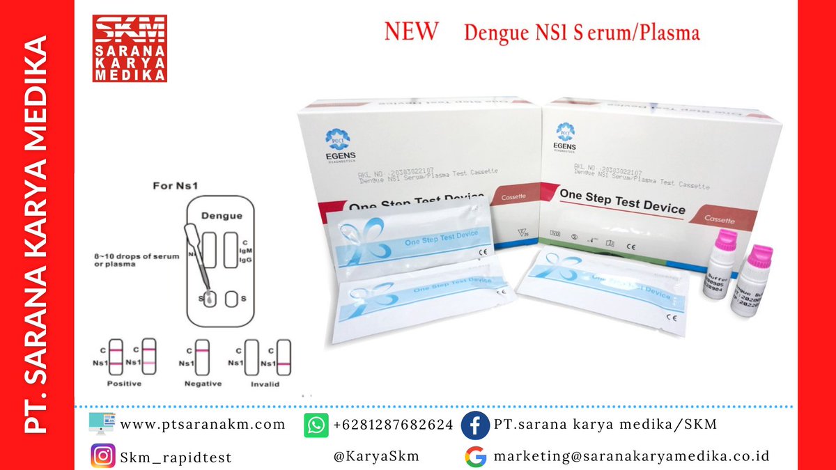 KaryaSkm's tweet photo. PT. SARANA KARYA MEDIKA 
#Dengue_NS1 https://t.co/1nlhvhRlHN