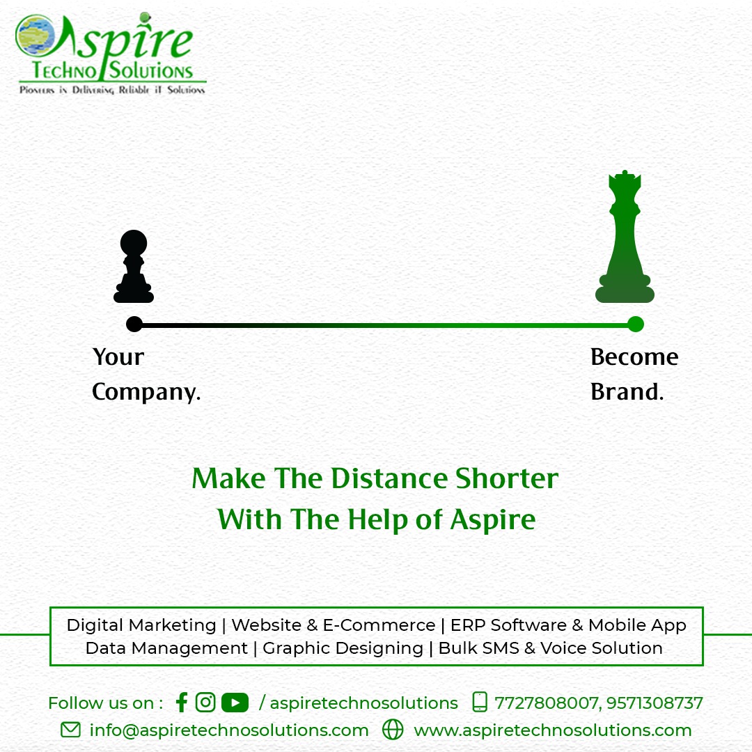 AspireTechnoSo1's tweet image. 𝐁𝐞𝐜𝐨𝐦𝐞 𝐀 𝐁𝐫𝐚𝐧𝐝
 Make the distance shorter with the help of Aspire.

                 Call Now:- 7727808007, 9571308737
                 Visit us: aspiretechnosolutions.com

#bulksms #bulkwhatsappsms #bulkvoicecalls #newbusiness #develop #startup #buildbrand #standout