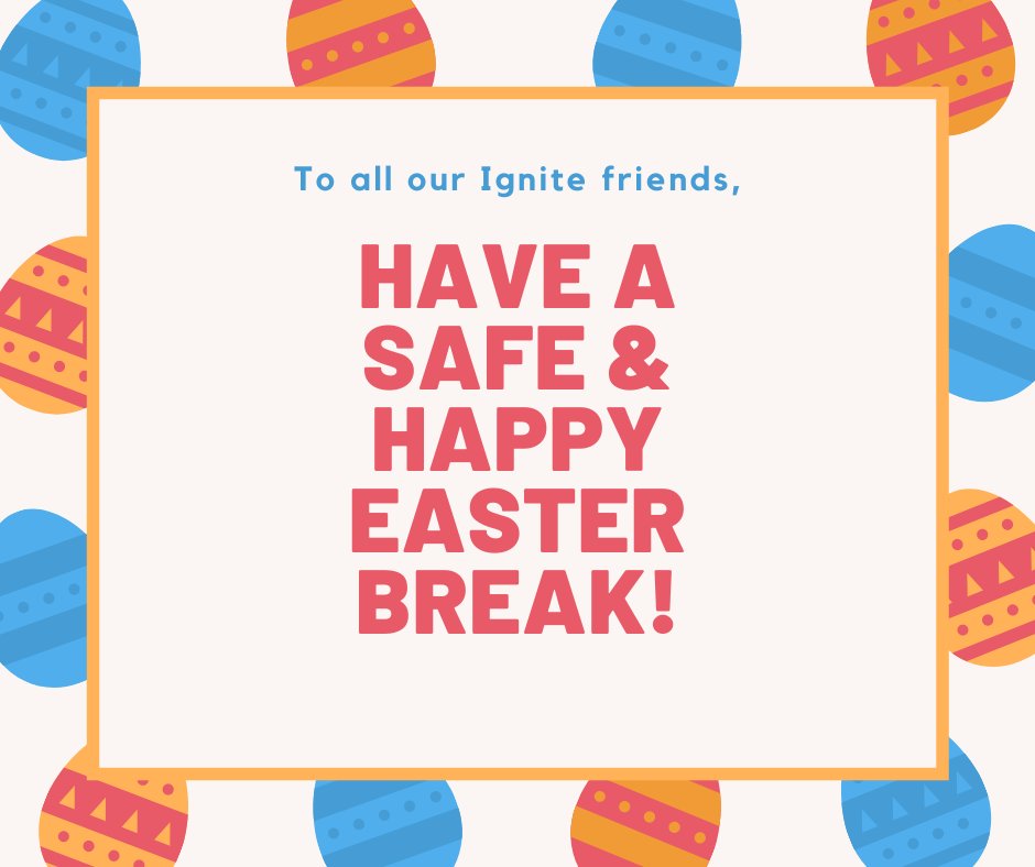 igniteeduaus's tweet photo. Have a safe and happy easter break from all the team at Ignite!🐰 https://t.co/FbLYTfWGI8