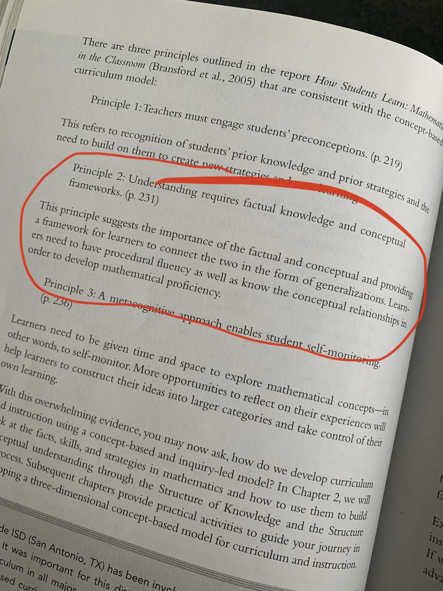 stapeslr's tweet photo. Re-reading chp1 in @JenniferWathall #conceptbasedmaths book & this paragraph got me thinking...
The best answer when someone says “why do we need explicit conceptual teaching?”
To empower our learners to make generalisations for themselves& not just hope they stumble upon them! https://t.co/WYVwdEoPNc