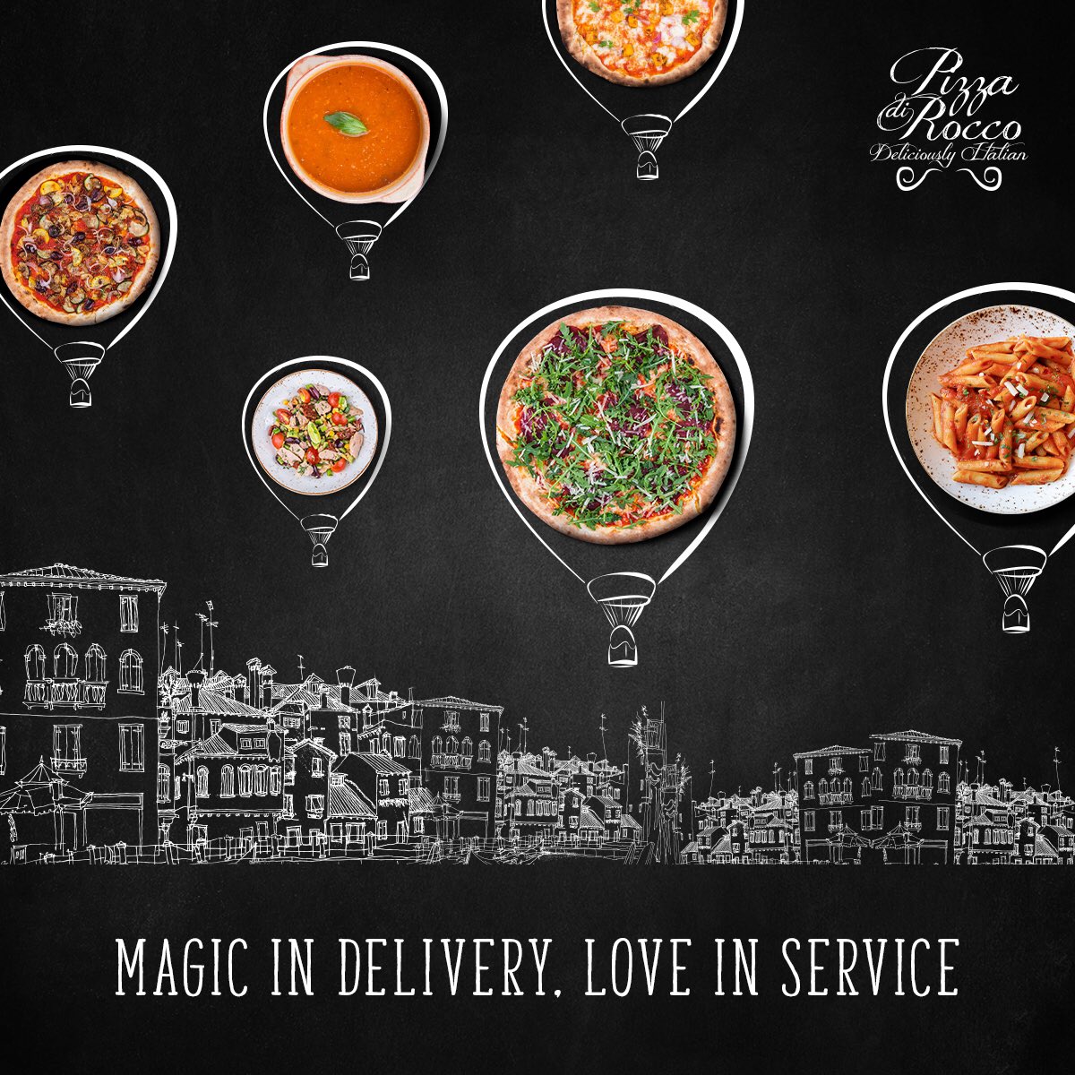 PizzaDiRocco's tweet photo. Bring a magical twist to your lunch or dinner 🪄🍕💫                                     

Order now by calling us on 800ROCCO or by following the link in our bio.

#pizzadirocco #authenticitalian #pizza #inuae #abudhabi #mydubai #alaincity #food #pizzalovers #uaebloggers https://t.co/mQP2dgfTgJ