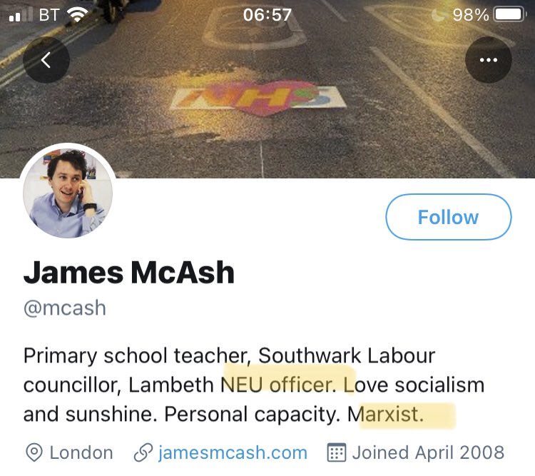 JonHolb's tweet image. The undermining of teacher authority at #PimlicoAcademy should trouble us all.

The pupils’ “demands” - which the school gave in to - are wokeness on steroids: 

The pupils’ protest was backed by a teacher, teachers’ union rep (@NEUnion) &amp;amp; Marxist. @mcash