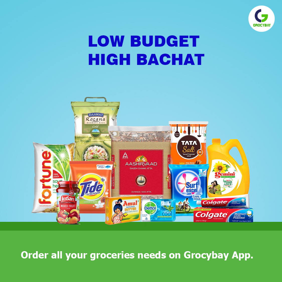 grocybay's tweet photo. Order online groceries with very low budget and high bachat only from Grocybay app.
https://t.co/nh2YtbxO8V

#grocybay #grocybayproducts #grocybayapp #pune #India https://t.co/22RYehDujQ