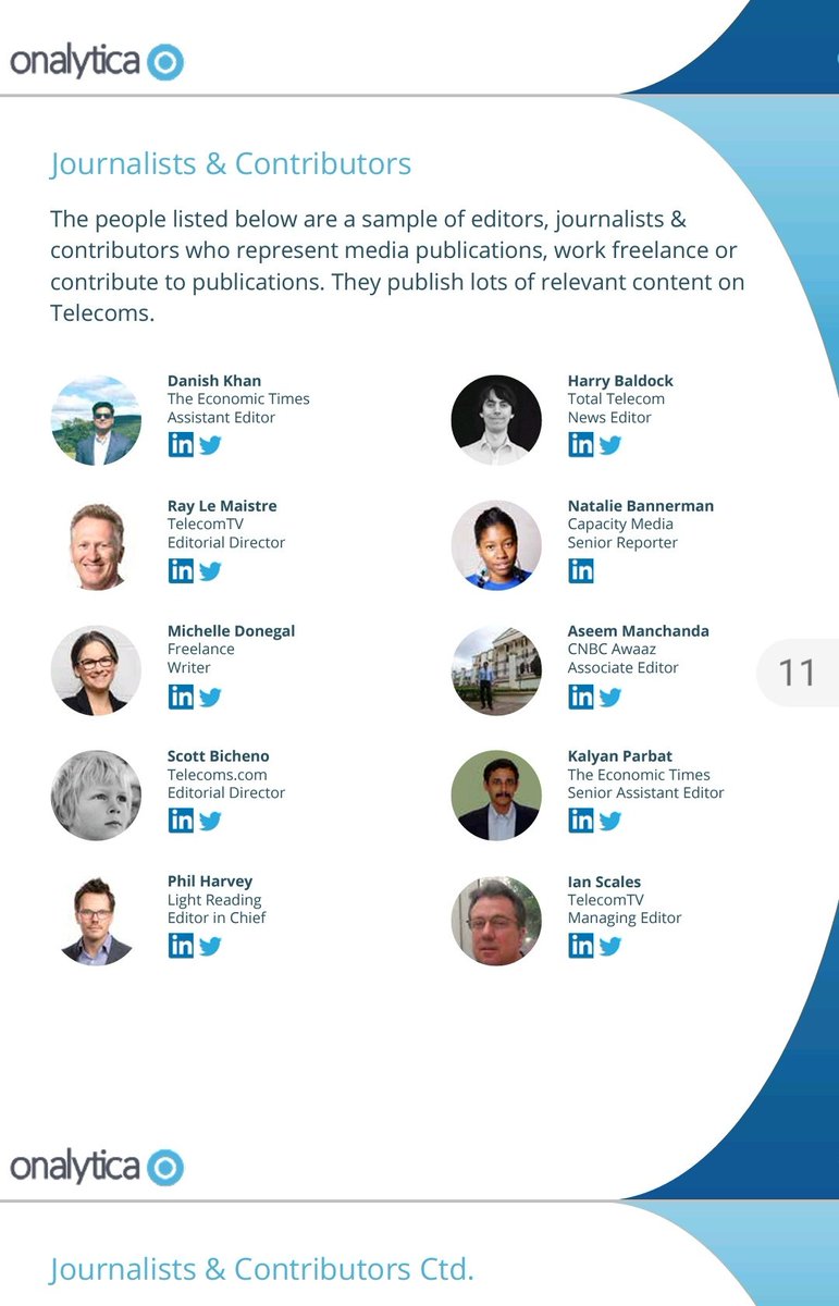 aseemmanchanda's tweet image. Glad to be featured again as one of the most influential voices in #Telecom Journalists globally by @Onalytica in its &quot;Who&apos;s Who in Telecoms&quot; report .