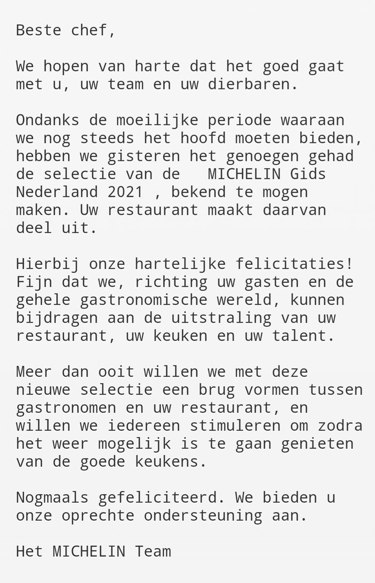 #trots op ons #team! en dankbaar voor deze vermelding #michelin <a href="/MICHELINgidsBNL/">Guide MICHELIN Gids</a> 
#VIERHOUTEN #klavertjevier 
klavertjevier.nl