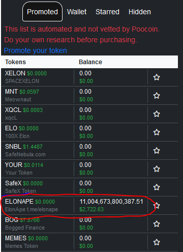 ape_elon's tweet photo. 💎 ELONAPE is promoted on Poocoin charts!!! 🚀❤️

#ELOAPE #ELONPAGE #ElonForApes #BSC #BinanceSmartChain #Binance #ElonGateToken #dxApe
#Crypto #DeFi #pancakeswap https://t.co/BroTsCvfnd