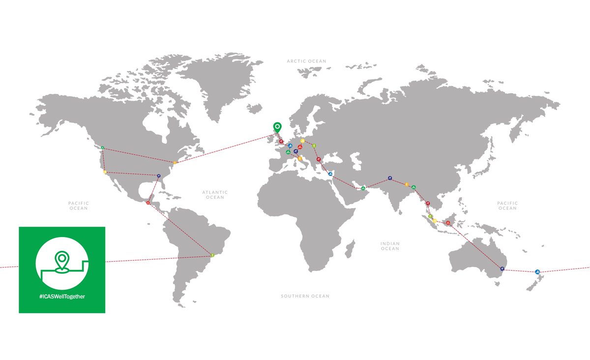 ICASaccounting's tweet photo. 𝗪𝗲'𝘃𝗲 𝗱𝗼𝗻𝗲 𝗶𝘁! 🎉 🌍

By combining walks, runs, cycles and swims, #ICASWellTogether has clocked up 48,552kms in just 11 weeks and completed a virtual journey #AroundTheWorld 💪

Thank you to everyone who took part! 🏆

#Active #GoOutdoors #Wellbeing #Active https://t.co/EETbBNsyfW