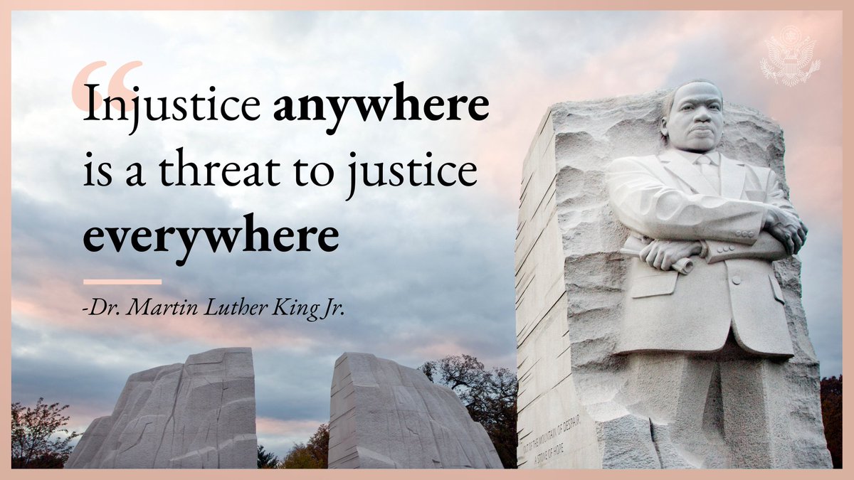 “Injustice anywhere is a threat to justice everywhere.” 
– Dr. Martin Luther King, Jr.
“တစ်နေရာက မတရားမှုဟာ နေရာတိုင်းက တရားမျှတမှုကို ခြိမ်းခြောက်တာပဲ” - ဒေါက်တာ မာတင်လူသာကင်း ဂျူနီယာ