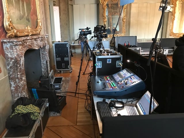 LWLArchivamt's tweet photo. Day 10: #DigitalArchives – Due to the current pandemic, we were forced to rely heavily on modern technology. Here a behind the scene picture of the set-up for the #WAT21. #Archive30 #LWL #LWLArchivamt https://t.co/ipOQyiXQwh
