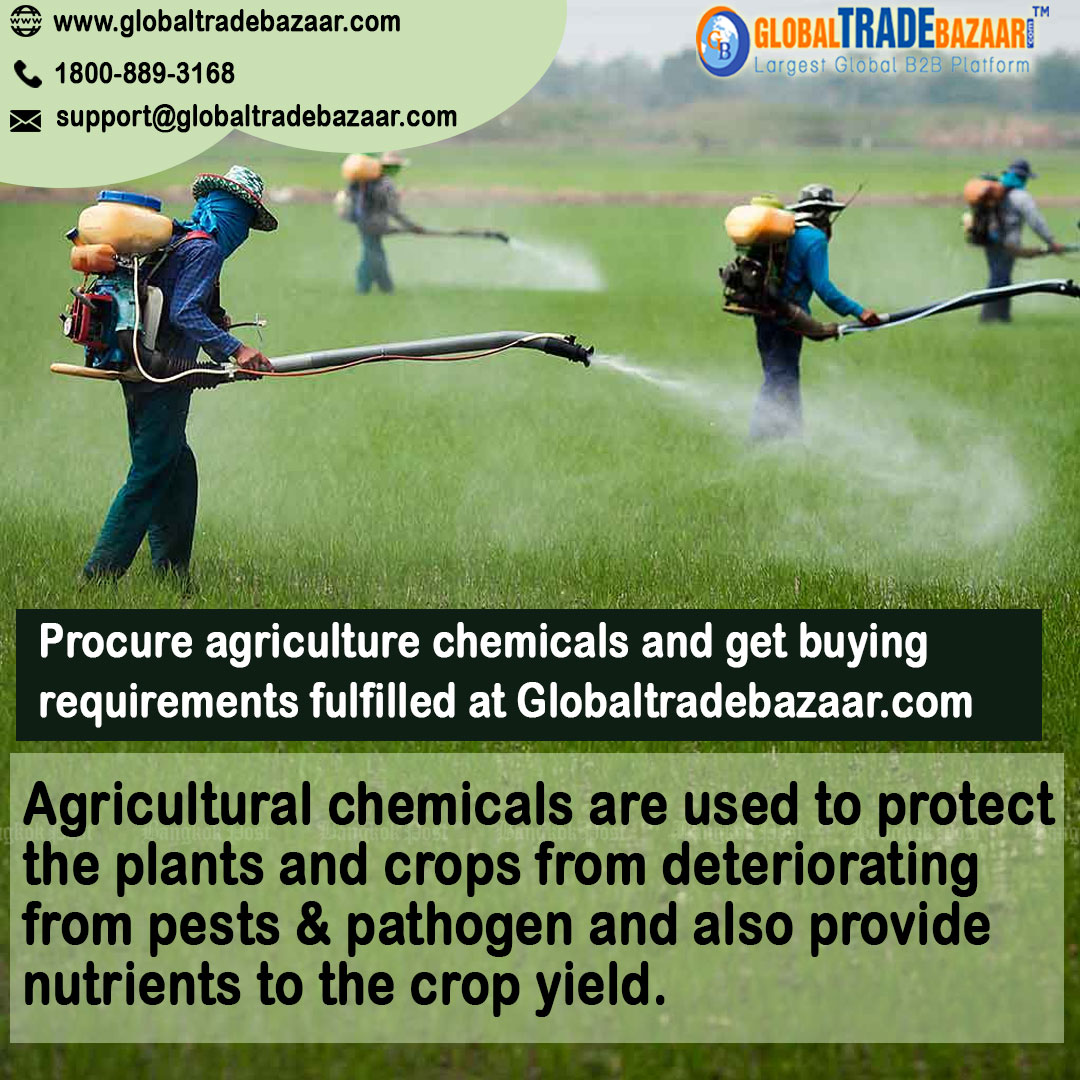 Gtradebazaar's tweet photo. Agricultural chemicals are defined as chemicals such as pesticides, herbicides, fungicides, insecticides, and fertilizers used in agriculture to control pests and disease or control and promote growth. #globaltradebazaar #GTB https://t.co/YZx66GpFqZ