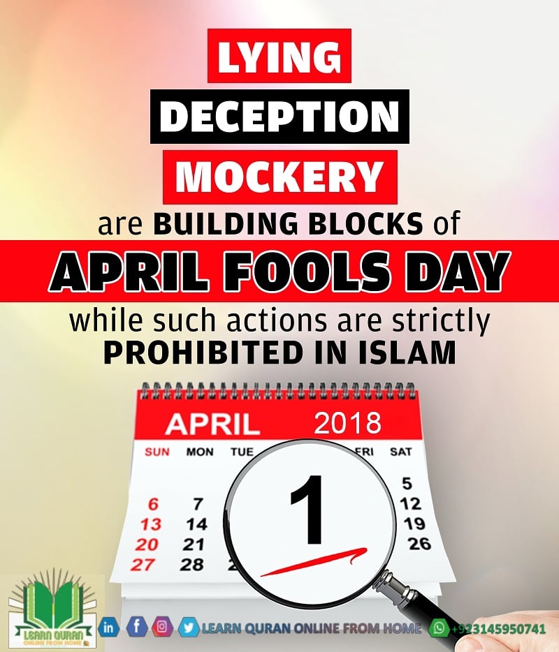 QuranElearning2's tweet photo. Say No to April Fool day because I am Muslim ..

#We_are_Muslims 
#NoAprilFoolsDay
#sayNoToAprilFoolDay
#beHonest #believeonAllah https://t.co/WoB8XsQzRN