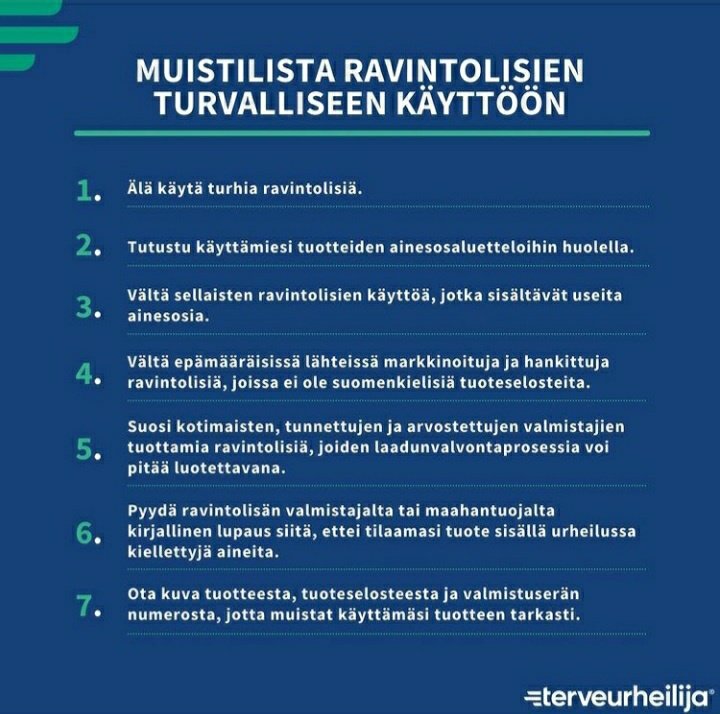 Terve urheilija tweet media