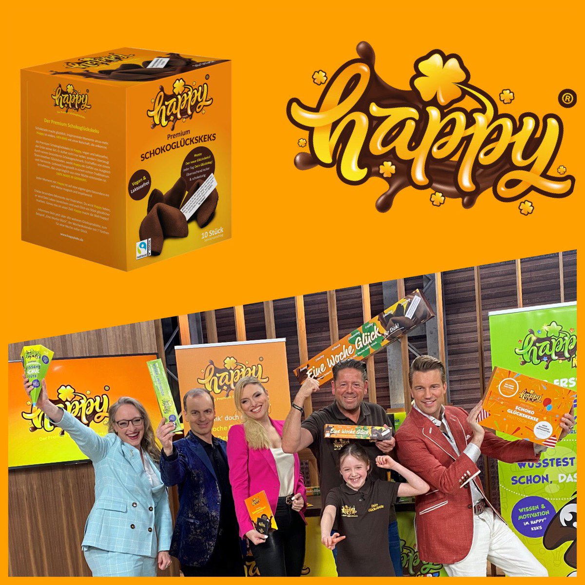 _LIFOOD's tweet photo. Bei unserem #Start-up des #Monats #April ist der Name Programm! 

🥠“Happy ist #happy“❣️

@happykeks_ ist der erste und einzige #Schokoglückskeks mit wunderbaren #Botschaften, die Herz und Seele erreichen. 🥠🍫❣️ https://t.co/dCNkUykJdj