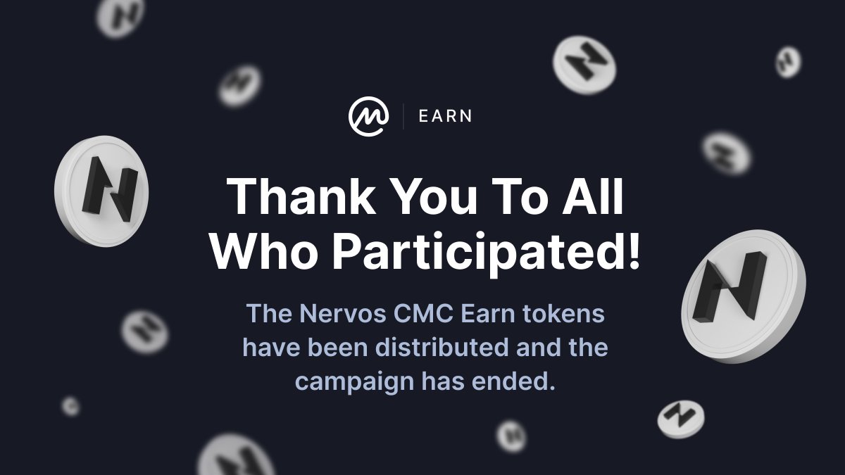 CoinMarketCap's tweet photo. We have completed the payout rounds for the @NervosNetwork Earn campaign. For more information about the distribution status of the campaigns, click below.
https://t.co/QL9qDNkFsH
#Crypto #Cryptocurrency $CKB #Altcoin #CMCEarn https://t.co/1zsR1oIvmr