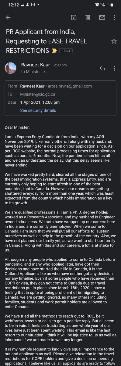 kaur_ravne's tweet photo. @marcomendicino @CitImmCanada 
I am Outland PR Applicant. Kindly look into my matter. Its really important. https://t.co/EEWUPG6XJ8
