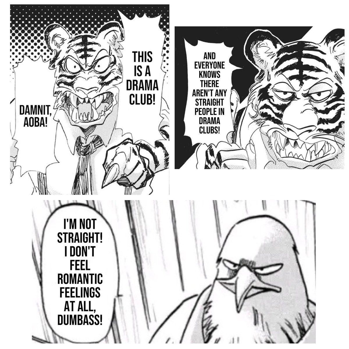 BeastarsQuote's tweet photo. Here's something me dnd @itsgottabethicc Made awhile ago

Well, We Were doing a Joke rp and He edited the Pictures

And He was hoping they would Show up on an Incorrect Quotes account so here you go Mate https://t.co/X765XQb9C9