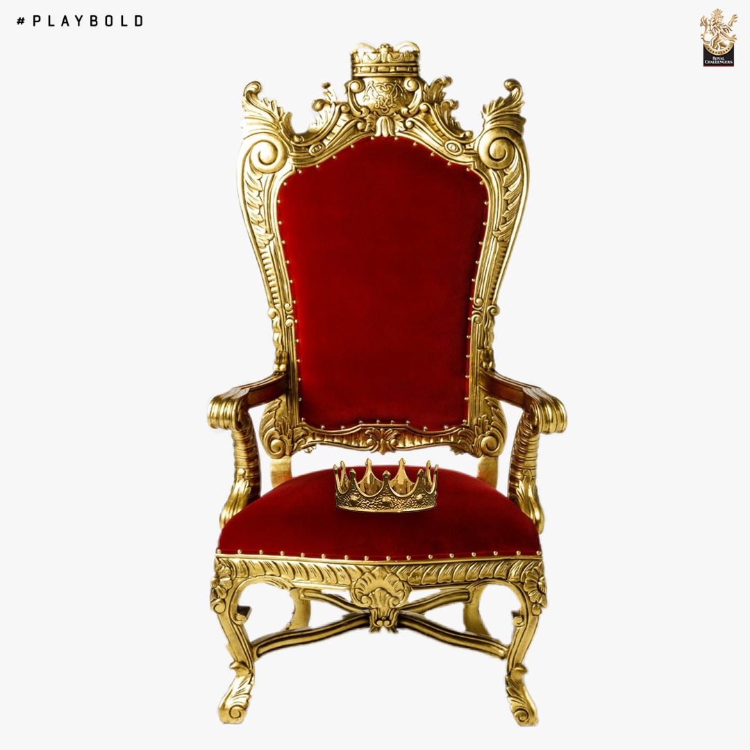 RCBTweets's tweet photo. The throne awaits its King 👑

🔜 👀 ⌛

#PlayBold #WeAreChallengers #IPL2021 https://t.co/ELn4raCFJS