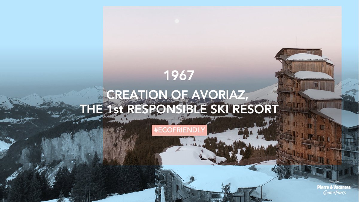 Environmental responsibility is not new 🌱
As early as 1967, we aspired to be a pioneer in responsible #tourism by building the #ski resort of <a href="/Avoriaz1800/">Avoriaz 1800</a> (France), the cradle of the eco-responsible tourism residence concept. 
54 years later, we are still proud of it. #TBT