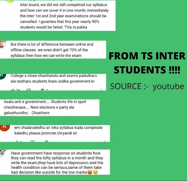 Saif21853586's tweet photo. Please #passinterstudents @SabithaindraTRS @KTRTRS @V6News @NtvTeluguLive @TV9Telugu @etv @etvtelangana https://t.co/0hAIlkPKb1