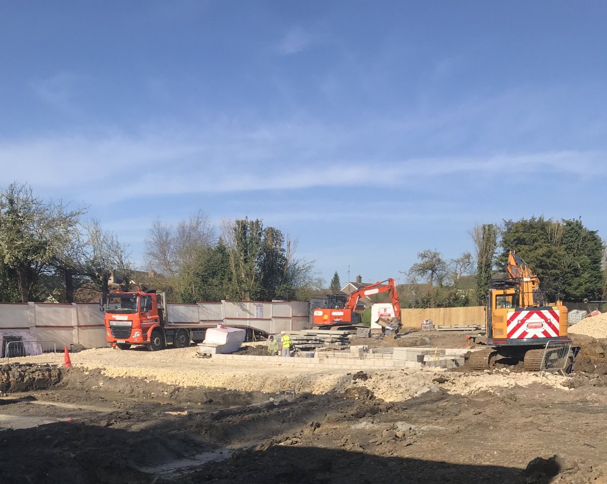 RBAMConstruct's tweet image. Building continues at our site in Yaxley, planning permission obtained on 23rd December.
