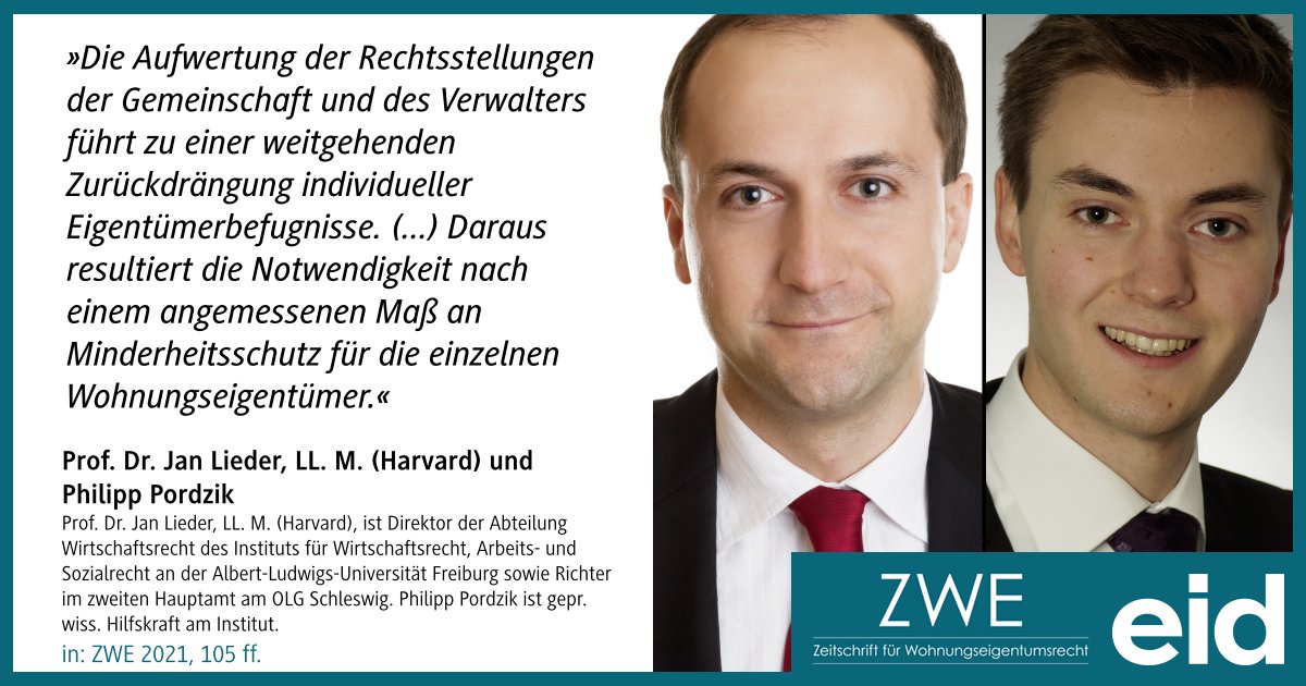 Das #WEMoG und seine Auswirkungen auf den einzelnen Wohnungseigentümer - diesem Thema widmet sich die aktuelle ZWE. 

Zum kostenlosen Probeabo ➡️ t1p.de/be6k