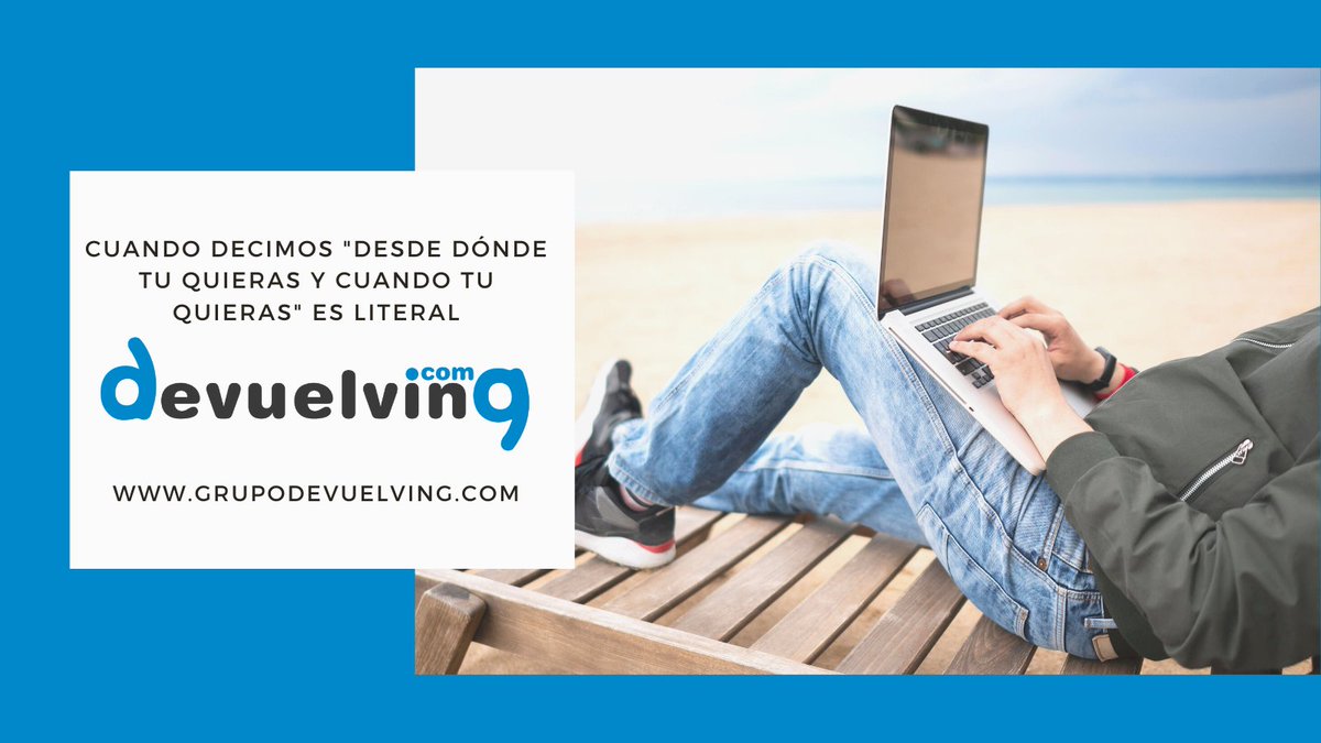 DevuelvingFranq's tweet photo. 😎 El sueño del emprendedor comienza por la frase "Trabajar desde dónde y cuando quiera" y con #Devuelving es literal! 

👉 Informate y contacta con nosotros en 👉 https://t.co/QJoKbbM7T2

#franquiciabarata #franquiciasinroyalty
#franquiciaonline #franquiasexitosas https://t.co/xjYYAXbfEW