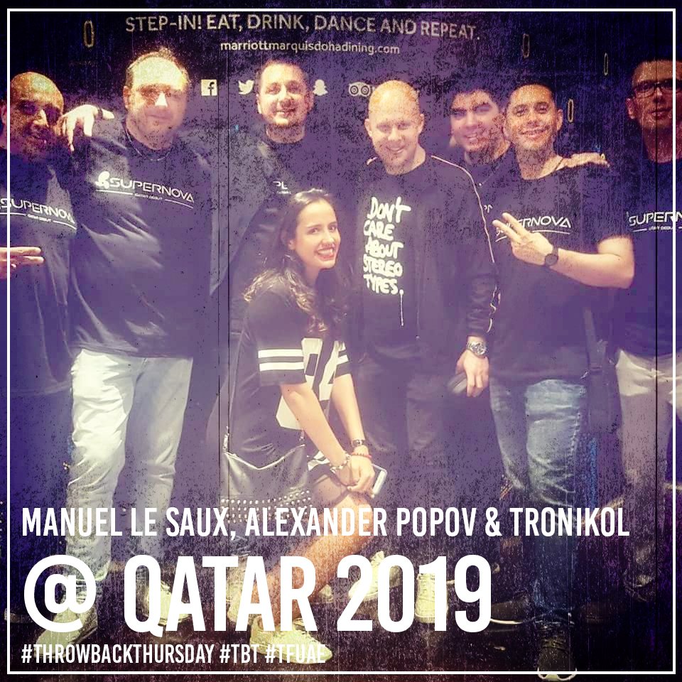 TranceFamilyUAE's tweet photo. #TBT to our trip to Qatar attending the #TFQAT debut night with @ManuelLeSaux @popovmusic & @TroniKol back in 2019!
#ThrowbackThursday #TFUAE #MyDubai #UAE #Dubai #EDM #electronicmusic #Uplifting #UpliftingTrance #ASOT #FOSE #progressivetrance #Qatar #trancefamily #Trance https://t.co/wOTKsygdOF