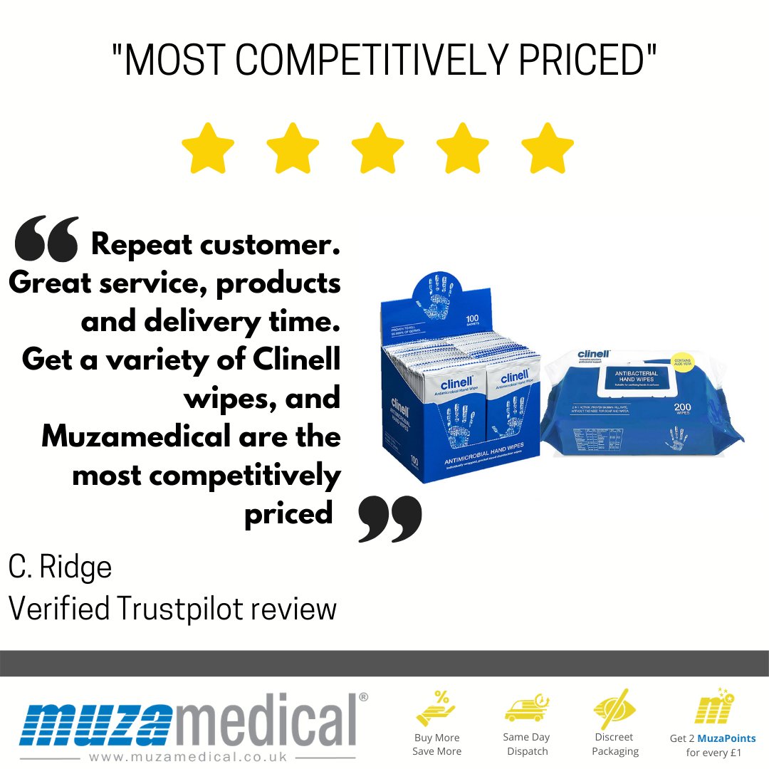 muzamedical's tweet photo. Looking for a reliable medical and first aid equipment supplier? This is what one customer had to say ⬆️ 

#Trustpilotreview #medicalsupplies #firstaidsupplies https://t.co/wPg8Caq4aT https://t.co/3VVIjdSwJg
