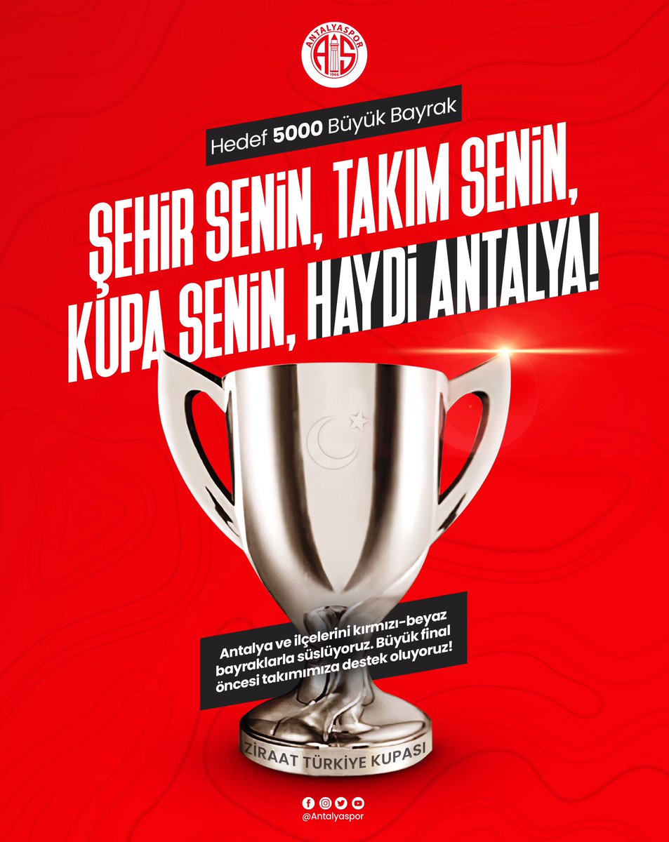 🔴⚪️ Antalya’mız kırmızı-beyaza boyanacak!

Detaylar için 👉🏻 antalyaspor.com.tr/tr/futbol-habe…
