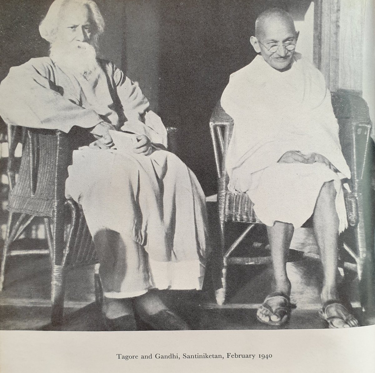 Two legends: #Gandhi and #Tagore 
@visva_bharati @Mahatma150