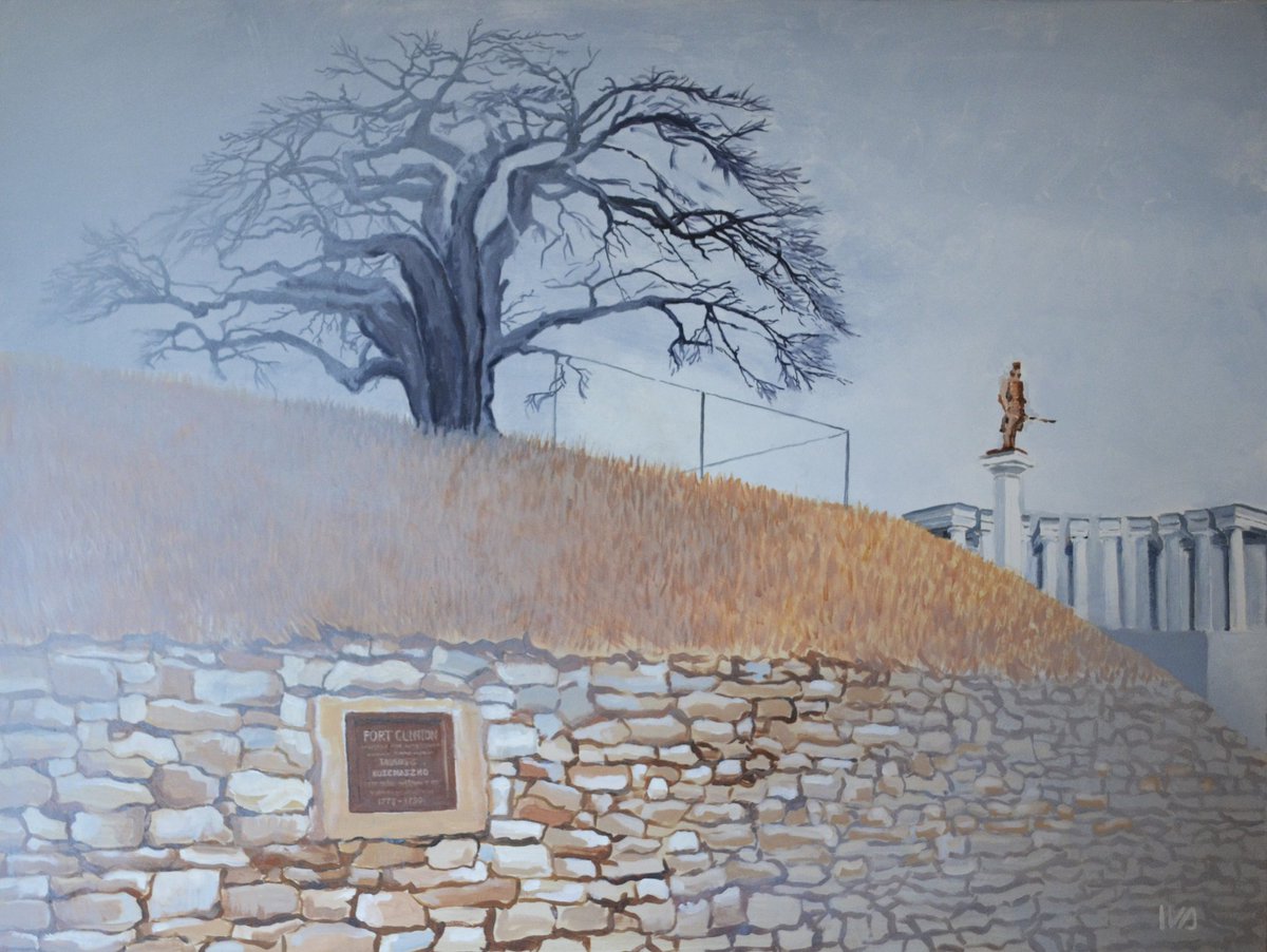 ShmelevaIvanna's tweet photo. Under Colonel Tadeusz #Kosciuszko the construction of #FortClinton was completed. It was the key defensive #fortification, overlooking the turn in the Hudson River and the Great Chain.
#USA. https://t.co/rddxZkmW0w