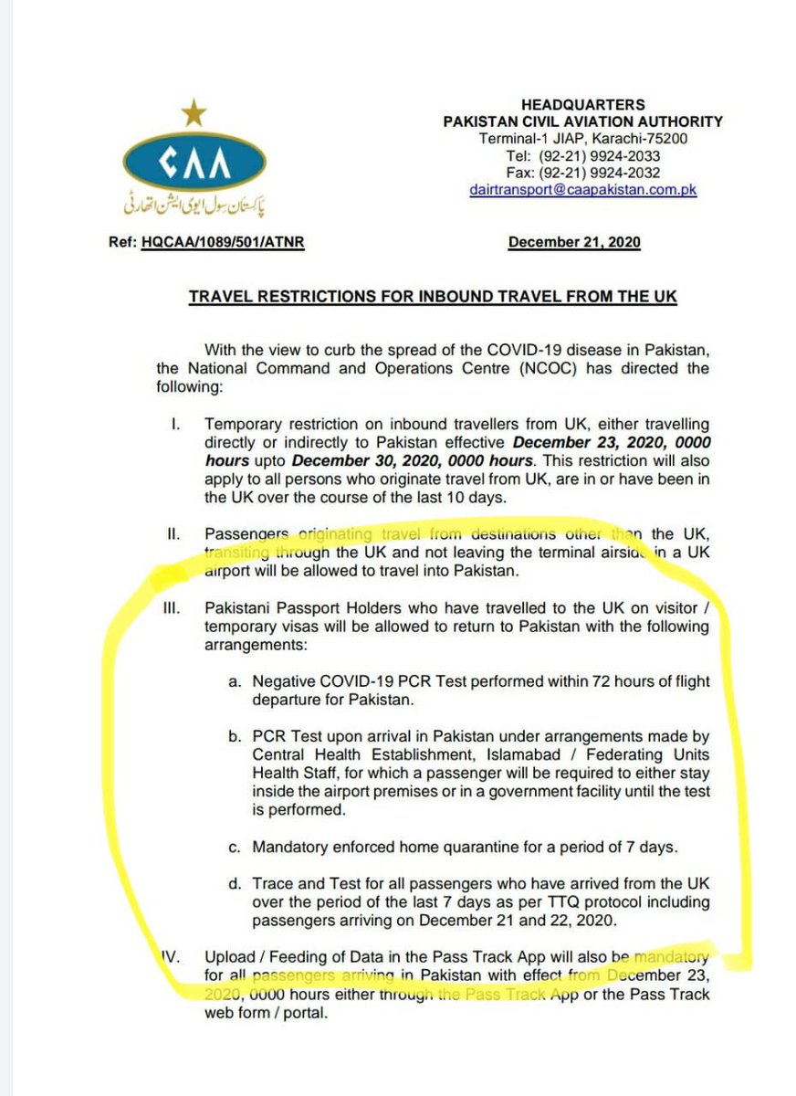 Omar R Quraishi Even Now When The Caa Did Eventually Ban All Travellers From Category C Countries From Coming To Pakistan It First Moved The Uk From Category C To