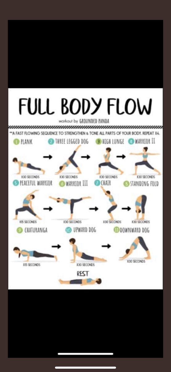 bridgendcounty's tweet photo. Sadie unavailable this evening so no yoga session. Please go through the below yoga flow as instructed and add the following to finish!
50 squats
50 Lunges
50 Press ups
50 choice core exercise!
#yogaflow #landwork https://t.co/YcZRuv0EP0