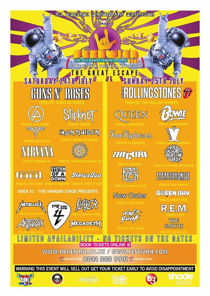 FESTWICH...... Sunday Tickets Low.....
Buy NOW! Click here ticketline.co.uk/festwich#bio #festwich #prestwich #manchester