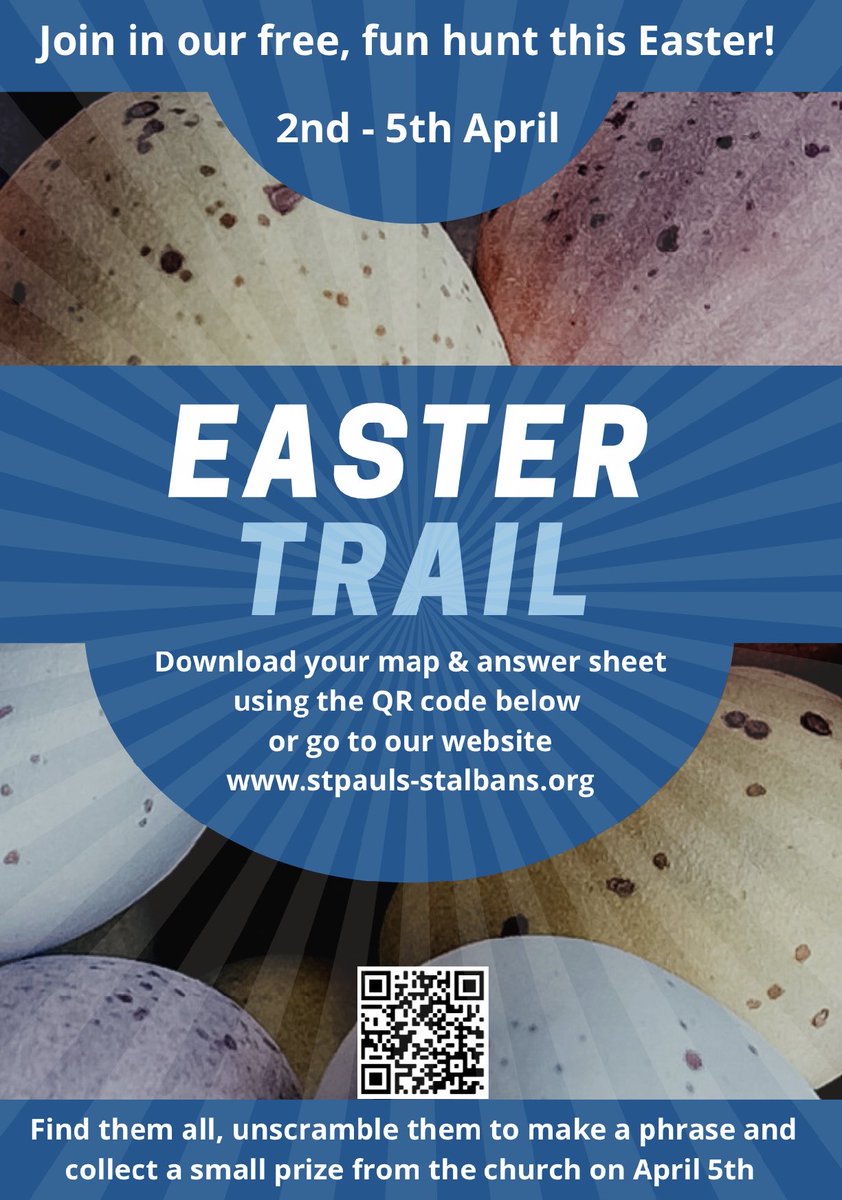 Join in our free Easter trail! ⁦<a href="/StAlbansTourism/">St Albans Tourism</a>⁩ ⁦<a href="/radioverulam/">radioverulam</a>⁩