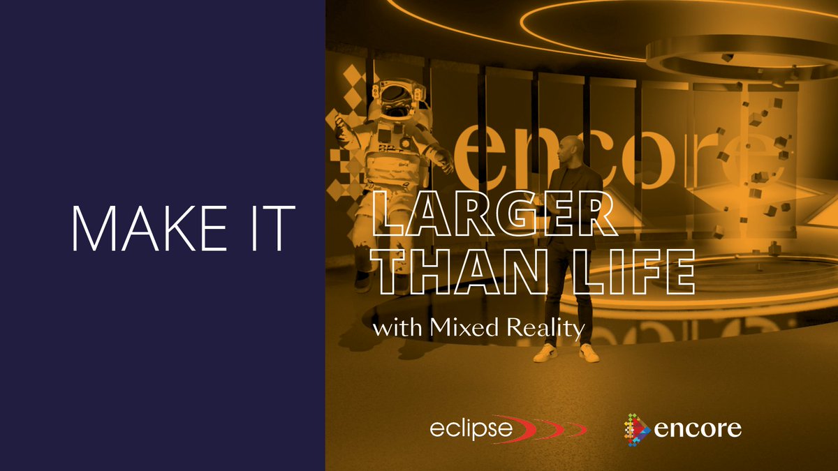 MAKE IT VIRTUAL // Mixed Reality, combining real-world experiences with virtual situations, is a creative way to immerse your #virtualevent audience and bring an added dimension to what they’re experiencing. 

bit.ly/3rDMZhq

#MakeItEncore #MakeIteclipse #EventProfs