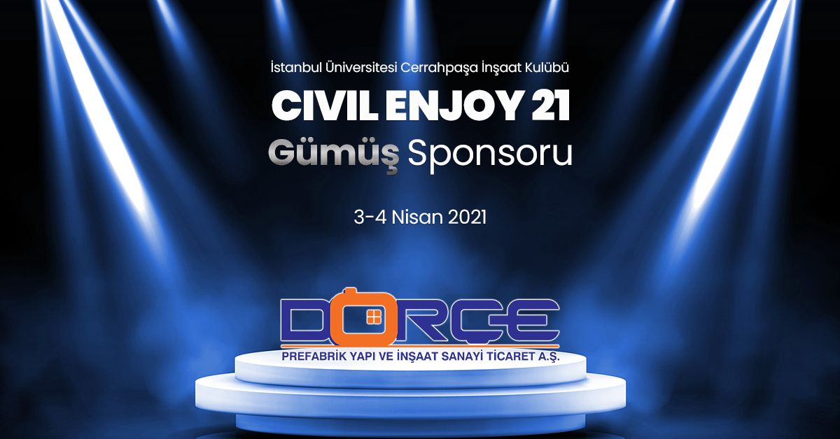 3-4 Nisan tarihlerinde İstanbul Üniversitesi Cerrahpaşa İnşaat Kulübü tarafından gerçekleştirilecek IUC Civil Enjoy'21 etkinliğinin gümüş sponsoru olduk!

dorce.com.tr

#construction #webinar #meeting #zoom #engineering #civilengineering #sponsorship