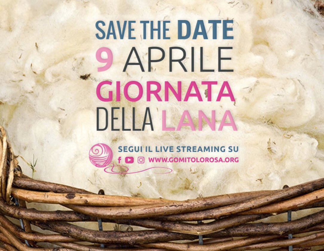 gomitolo_rosa's tweet photo. Meno 9 giorni alla #giornatadellalana 
Il #9aprile abbiamo programmato una lunga maratona di sei ore in live streaming sulle nostre pagine social e sul sito (dalle 10 alle 16!). Tante testimonianze italiane ed europee per celebrare la prima Giornata della Lana. 🐑#europeanwoolday https://t.co/Dav2xV4DE2