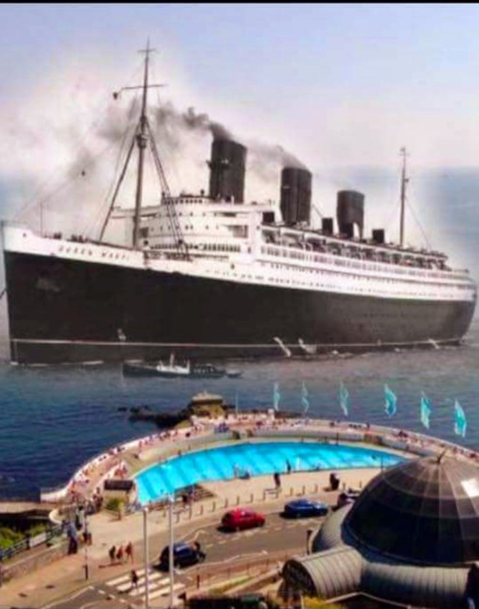 DougKer39026136's tweet photo. RMS Queen Mary in financial diificulty in California will today arrive into #Plymouth as a trial for a permanent position ⚓ passengers will be tendered the short distance to @tinsidelido before having lunch #TheDome
#Shadowsofourpast ⚓🚢 https://t.co/0Mi6AwxpxB