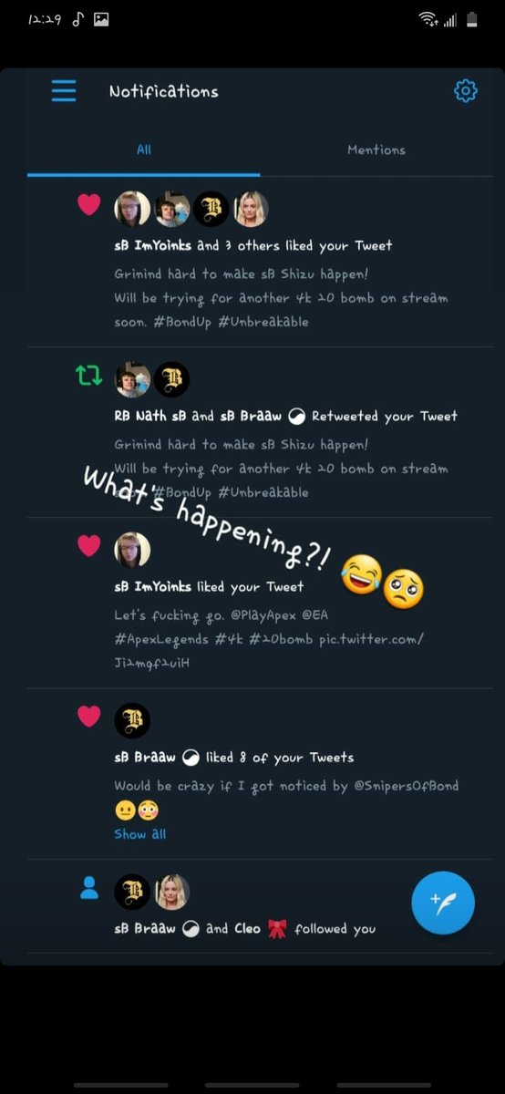 So uhh, I think <a href="/SnipersOfBond/">.</a> might have noticed me 😐😂😅, Much love to all of you, in a free agent, looking for a team, just thought I'd throw that out there lol. 
Anyway thankyu for the love from the team 💙