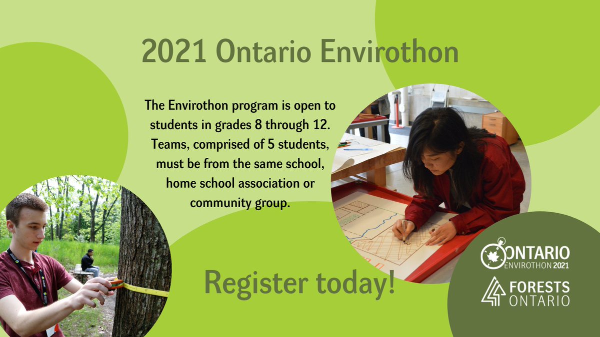 #DYK that all you need to take part in the 2021 #ONEnvirothon is a cellphone and a curious mind? Read all about this year's virtual format and the outdoor challenges in our recent blog. Registration closes soon, so team up! ow.ly/u0PC50EdjFH