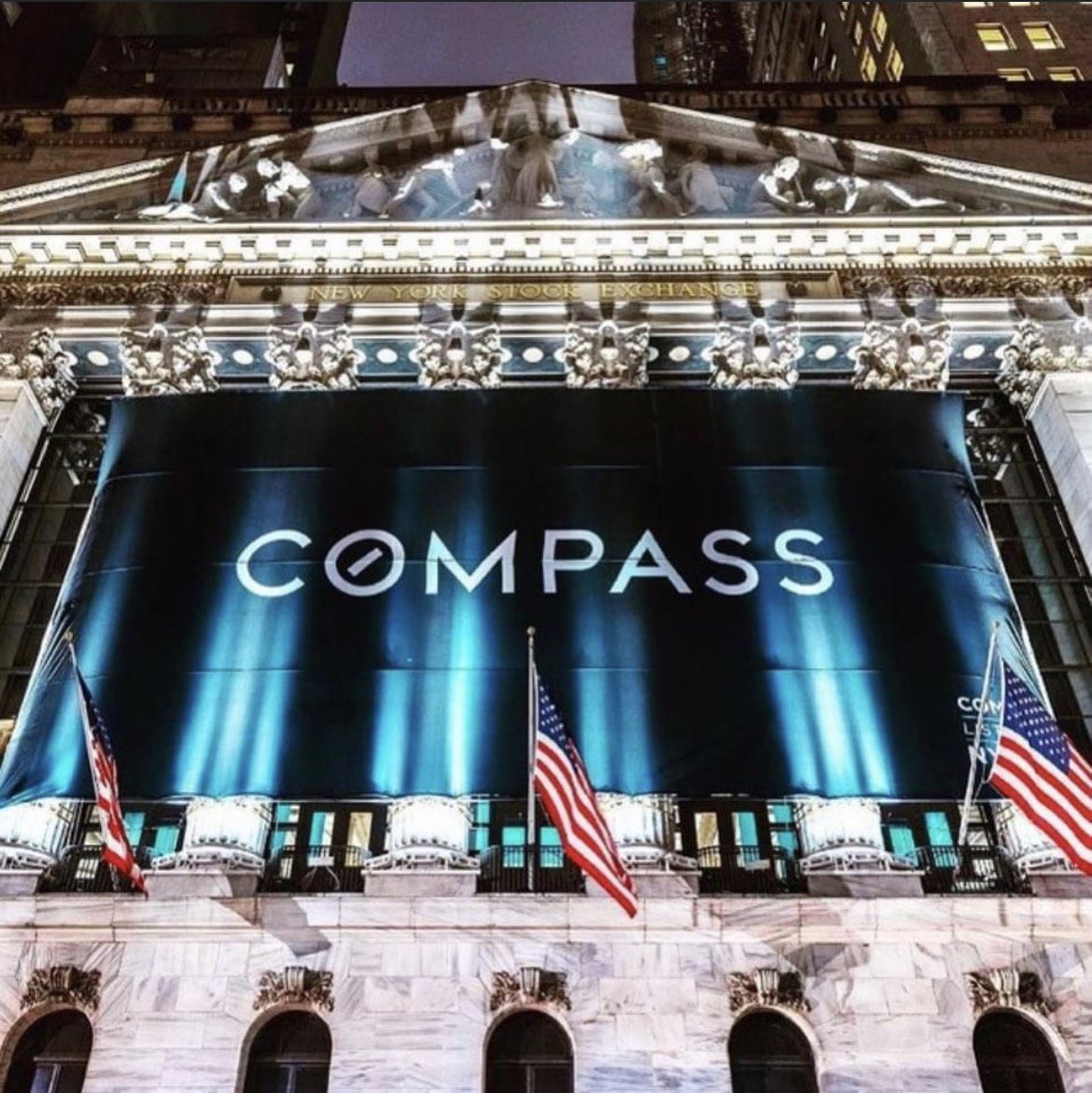 bobbyauerbach's tweet photo. Compass goes public today.  I’m extremely proud to be on this journey with all the other Compass agents, staff and our leader @robreffkin 

#Compass #bobbyauerbachgroup #newyorkstockexchange #goingpublic #stockoptions #equityprogram #compassflorida https://t.co/TWsLLalJ7U