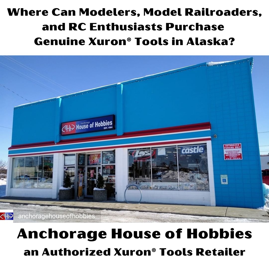 Xuron's tweet photo. Where can you buy Xuron® tools in Alaska? At Anchorage House of Hobbies - your full-service hobby store offering scale model kits &amp; supplies, model railroad &amp; RC products! https://t.co/VjbwoC4P25 - an authorized seller of #XuronTools https://t.co/EU0f7VV2kK