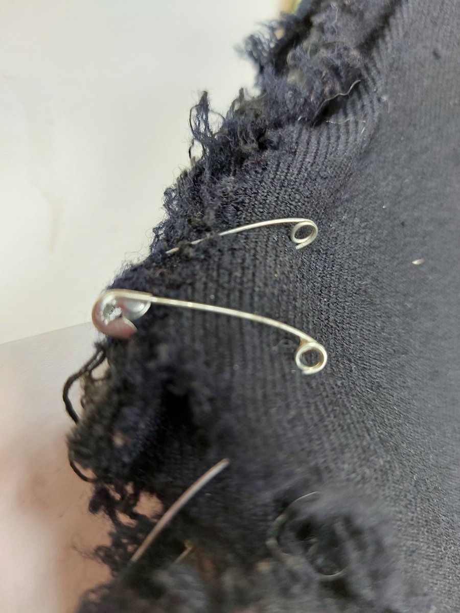 Mid20th's tweet photo. Great piece of social history - a customised jacket, worn by the singer in Bristol punk band #lunaticfringe Now being prepared for display @mshedbristol by @ConstanzeZimmer https://t.co/jOc1A2BPZU