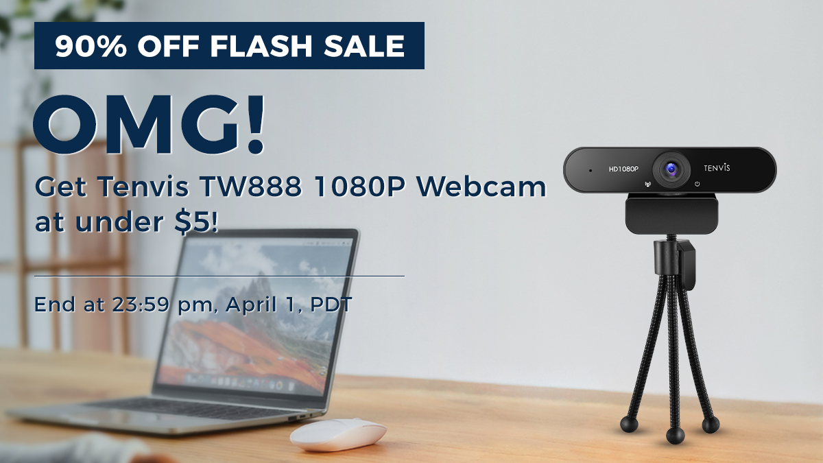 TikTechOfficial's tweet photo. 🔥The biggest discount ever!
90% off on #Tenvis Webcam. Only Today, only! 
Shop now on https://t.co/wh3bHbbHpW

📢We are doing a one-day #giveaway to make you happy on #AprilFoolsDay. Simply follow us &amp; RT this post. Then one winner can get a free webcam home!😆 
#OnlyOnTwitter https://t.co/FFer1AJVcd