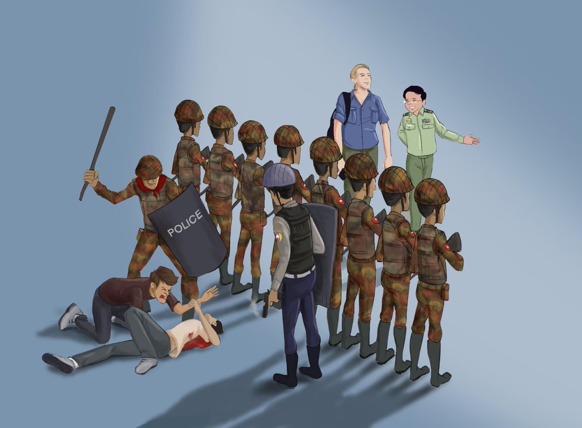 DimpleMariah's tweet photo. You may not see us but we hope you hear us.
SUPPORT FEDERAL ARMY 
@CNN
#WhatsHappeningInMyanmar 
#Apr1Coup 
#OpCCP 
#digitalart https://t.co/s60sYccMmp