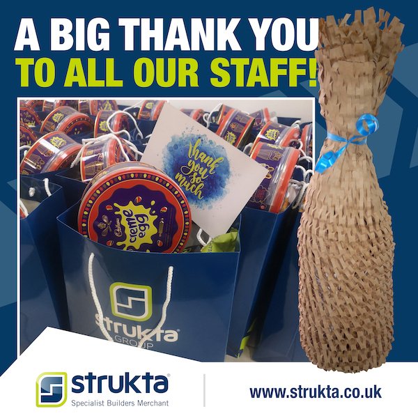 struktagroup's tweet photo. We really enjoyed packing up our staff treats this week,  rewarding our teams for their support and dedication!
We’ll be back open on Tuesday at 6.30 am supporting our customers, but until then, we’re wishing everyone a very happy and restful bank holiday break! https://t.co/n8s4JtYvZZ