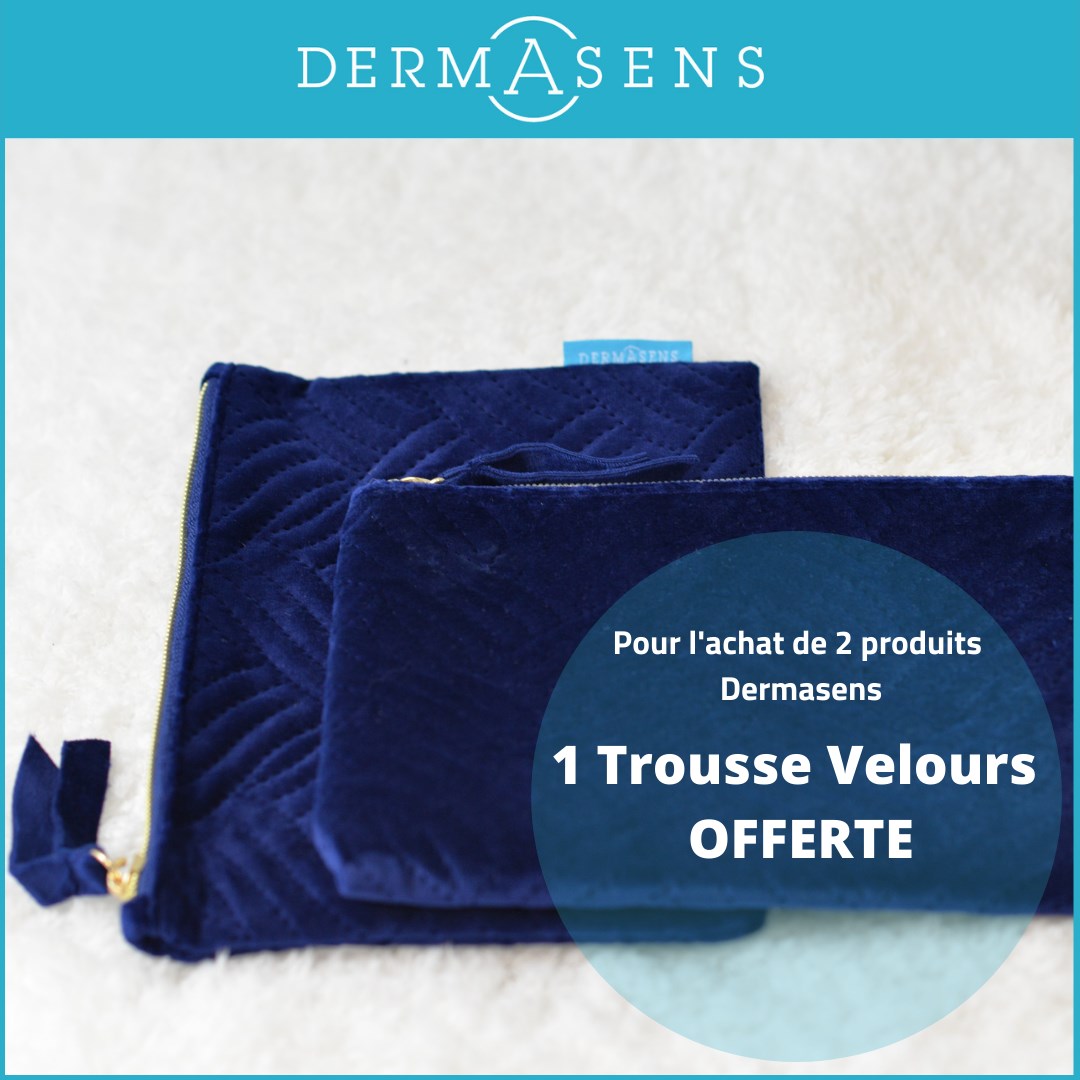 LabMarqueVerte's tweet photo. [🤩 TROUSSE DERMASENS OFFERTE ! 🤩] 
✅ En ce moment, si vous achetez 2 produits Dermasens, nous vous offrons cette très jolie trousse velours ! 
Retrouvez-la sur notre site internet ➡ https://t.co/5FBvklck9T

#offre #trousse #plaisir #bienêtre #dermasens https://t.co/21VDanhtZ9